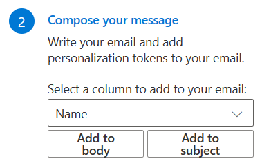 Screenshot des Abschnitts zum Hochladen der Tabelle