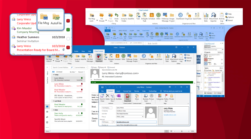 ClearContext-Plugin für Outlook © ClearContext