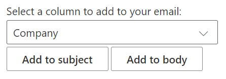 Das SecureMailMerge-Plugin zeigt Ihre Mail-Merge-Tokens aus der Tabelle