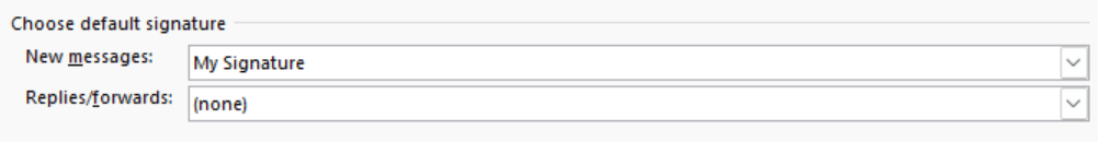 Signatur automatisch in neuen Nachrichten im klassischen Outlook auf dem Desktop einfügen