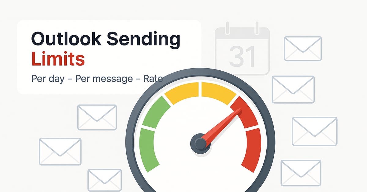Outlook E-Mail-Sendegrenzen: Wie viele kannst Du senden?