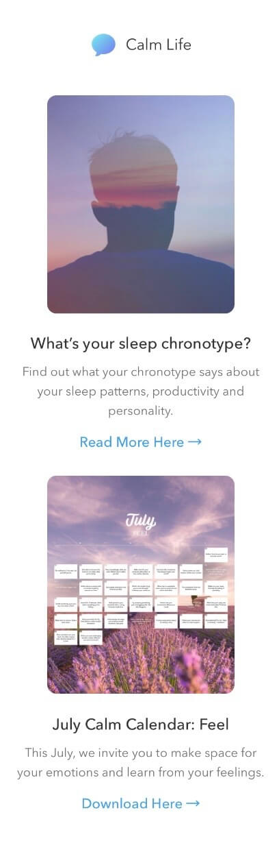 Calm App: Marken-Konsistenz